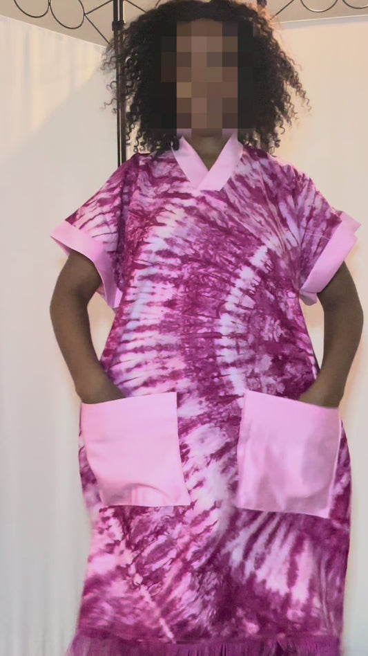 ROBE AFRICAINE COL FROUFROU